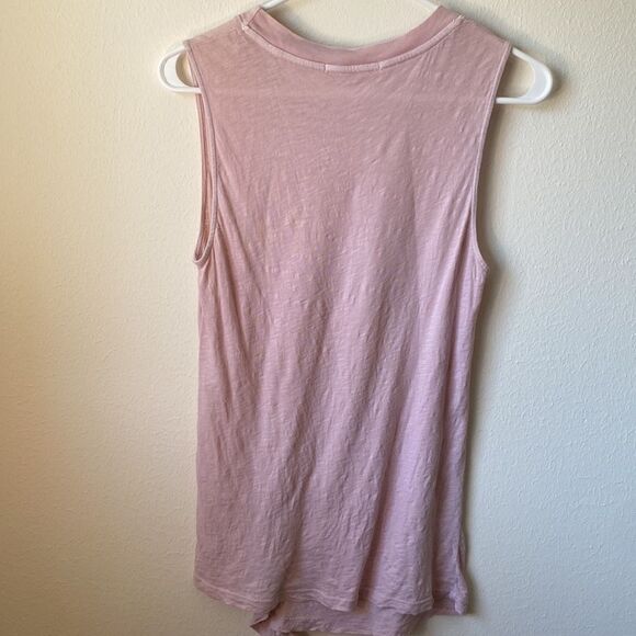 Stateside pink sleeveless T-shirt ruffles XS - Picture 6 of 6